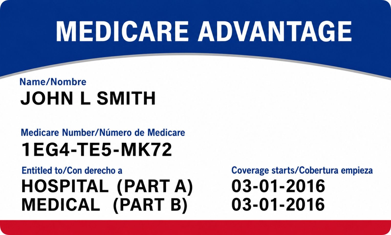 Tarjeta Medicare Advantage