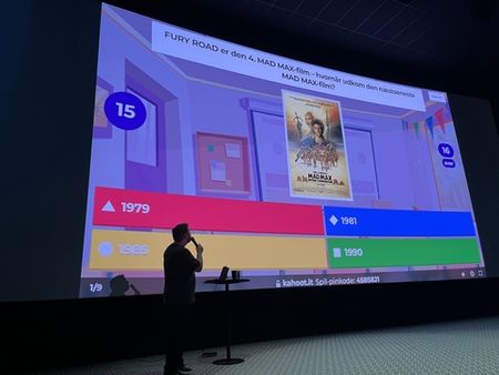 Kahoot quiz på det store lærred