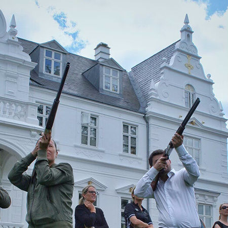 Laser-lerdueskydning