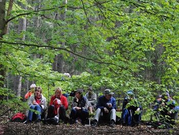 Guidad vandring i skogen