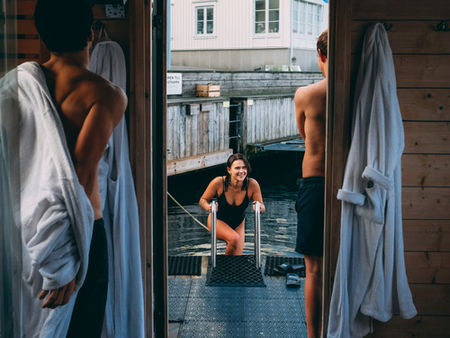 Kallbad och bastu