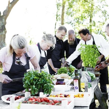 Gourmetmad over bål