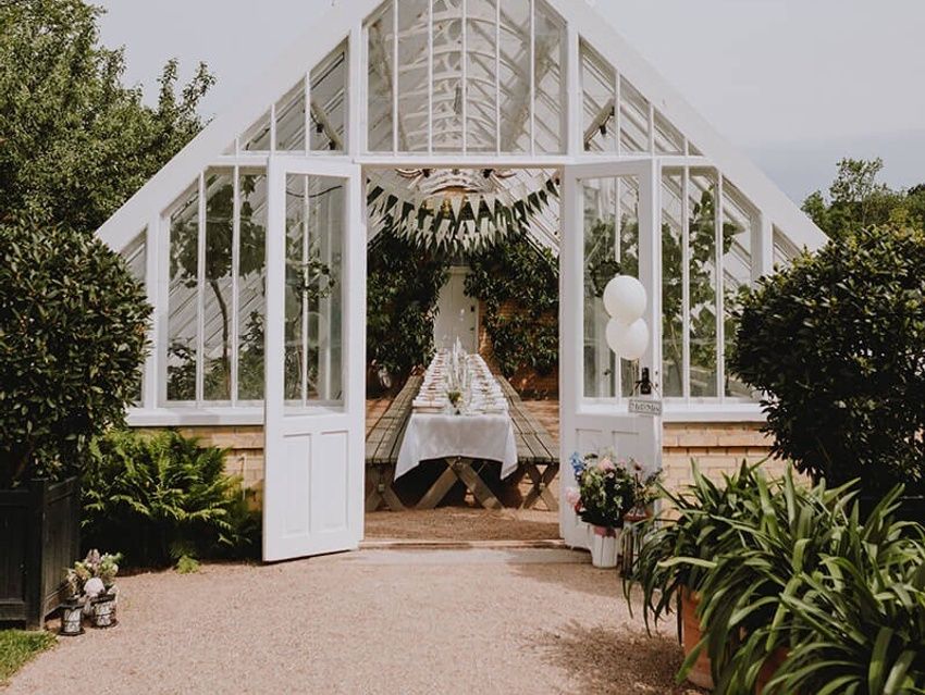 Bröllop växthus