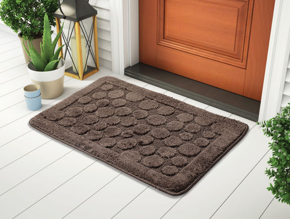 Wakefit Lily Style Bathmat 50*80 cm Dark Brown