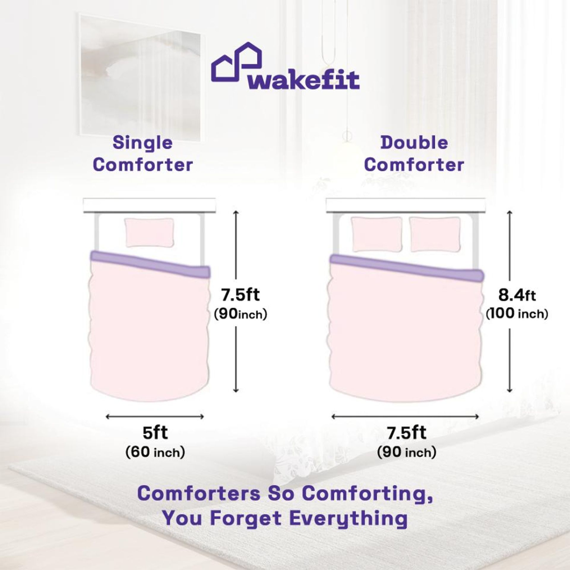 Buy Printed Comforter Online at Prices from ₹1755 | Wakefit