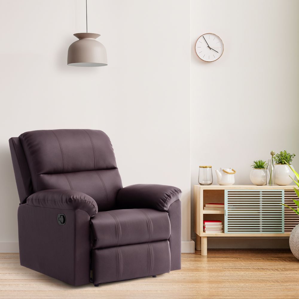 Wakefit Comforta Recliner - 1 Seater - Sangria