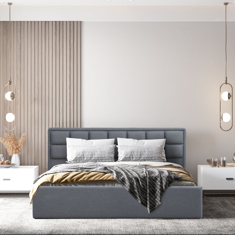 Wakefit Surma King Size Storage Upholstered Bed