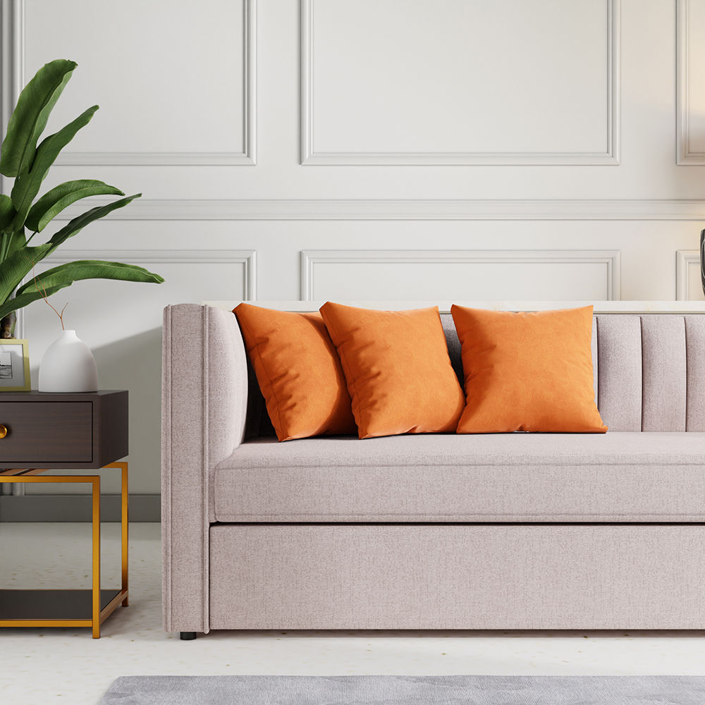 Wakefit Premium Cushion Cover Velvet Amber 16x16 Set of 3
