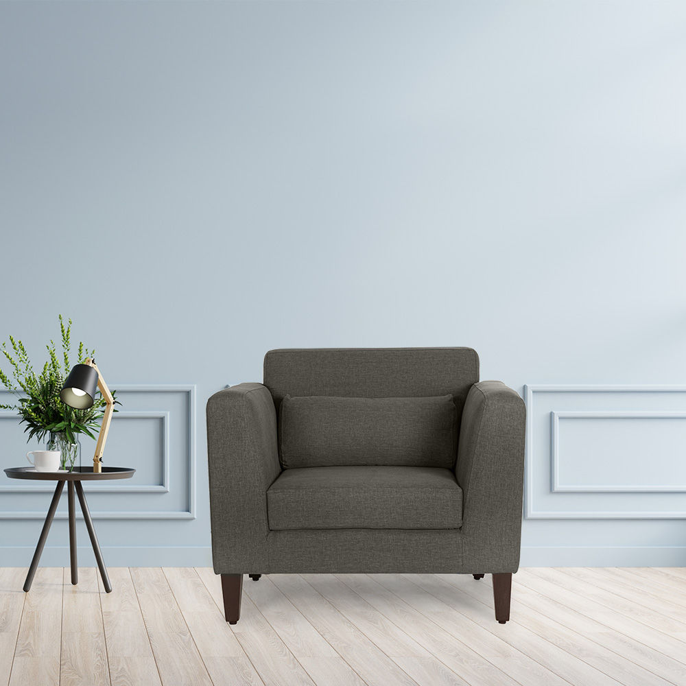 Wakefit Snoozepro Sofa -SingleSeater Ash Grey