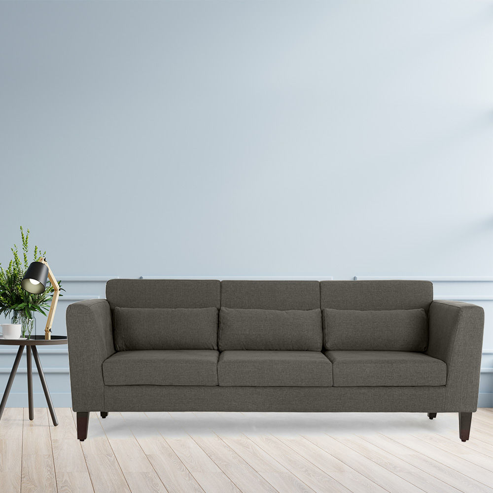 Wakefit Snoozepro Sofa - ThreeSeater Ash Grey