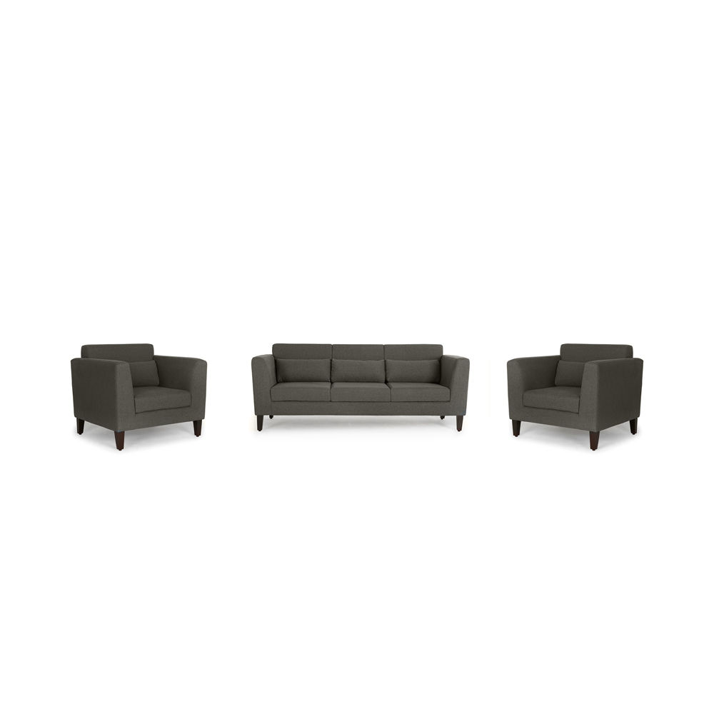 Wakefit Snoozepro Sofa Set (3+1+1) Ash Grey