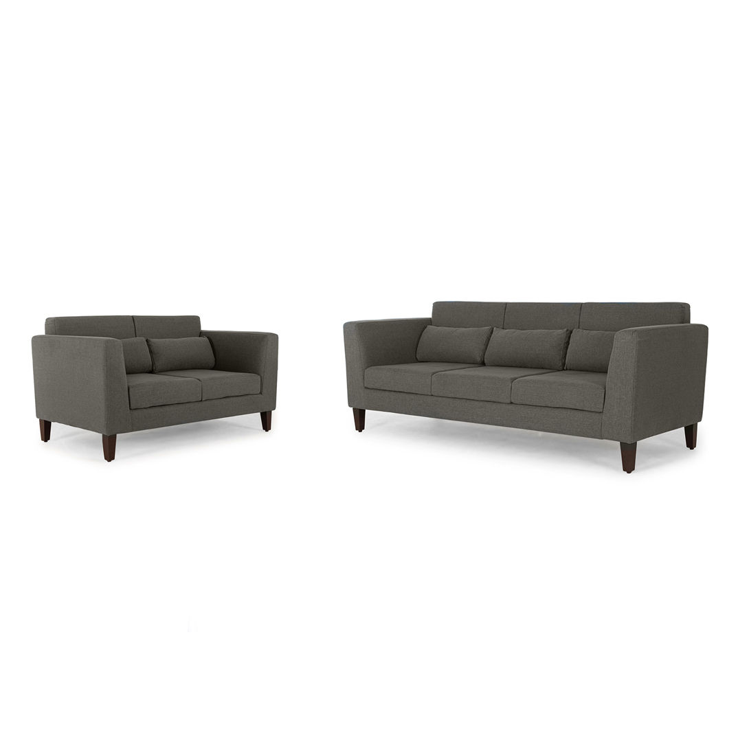 Wakefit Snoozepro Sofa Set (3+2) Ash Grey