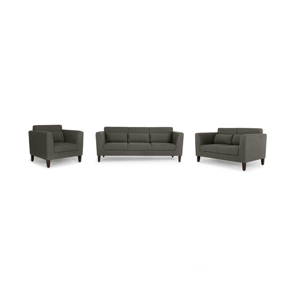 Wakefit Snoozepro Sofa Set (3+2+1) Ash Grey