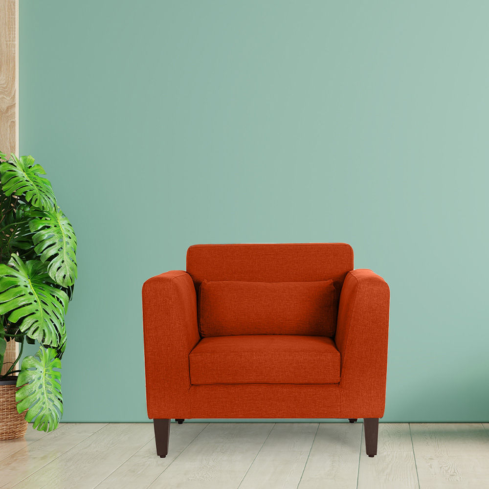 Wakefit Snoozepro Sofa -Single Seater Terracotta
