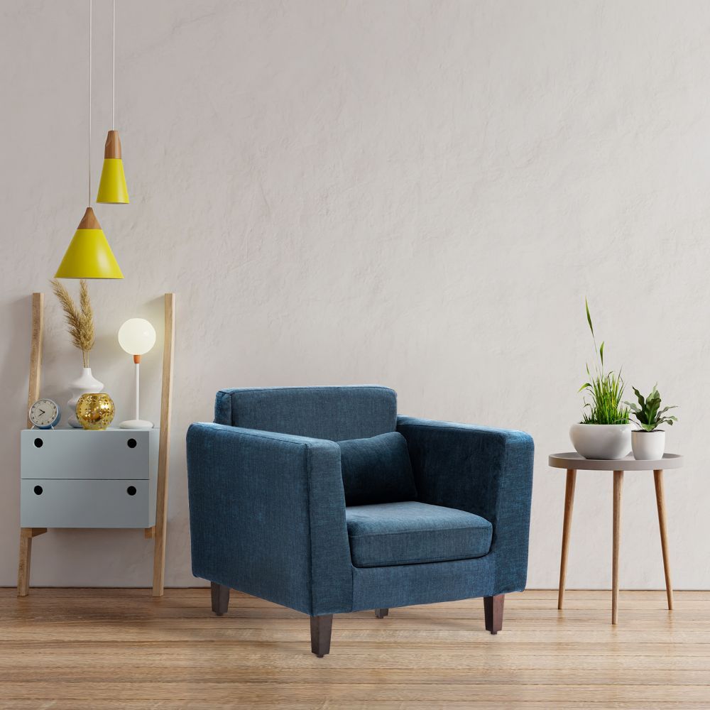 Wakefit Snoozepro Plus Sofa - Single Seater Vogue Deep Ocean
