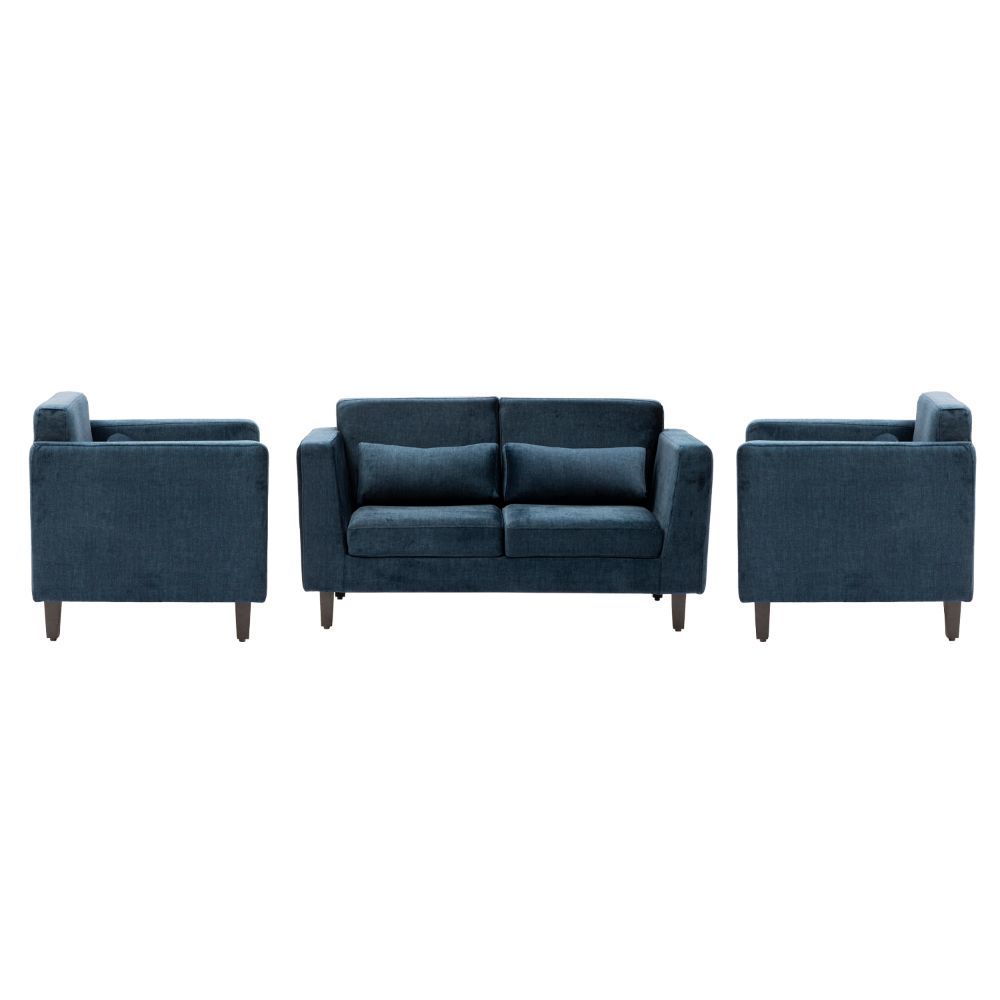 Wakefit Snoozepro Plus Sofa Set - (2+1+1) Vogue Deep Ocean
