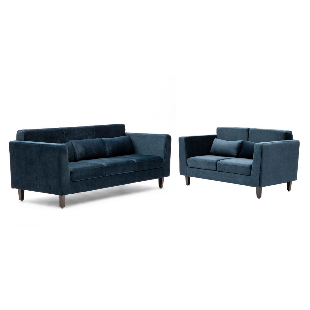 Wakefit Snoozepro Plus Sofa Set - (3+2) Vogue Deep Ocean