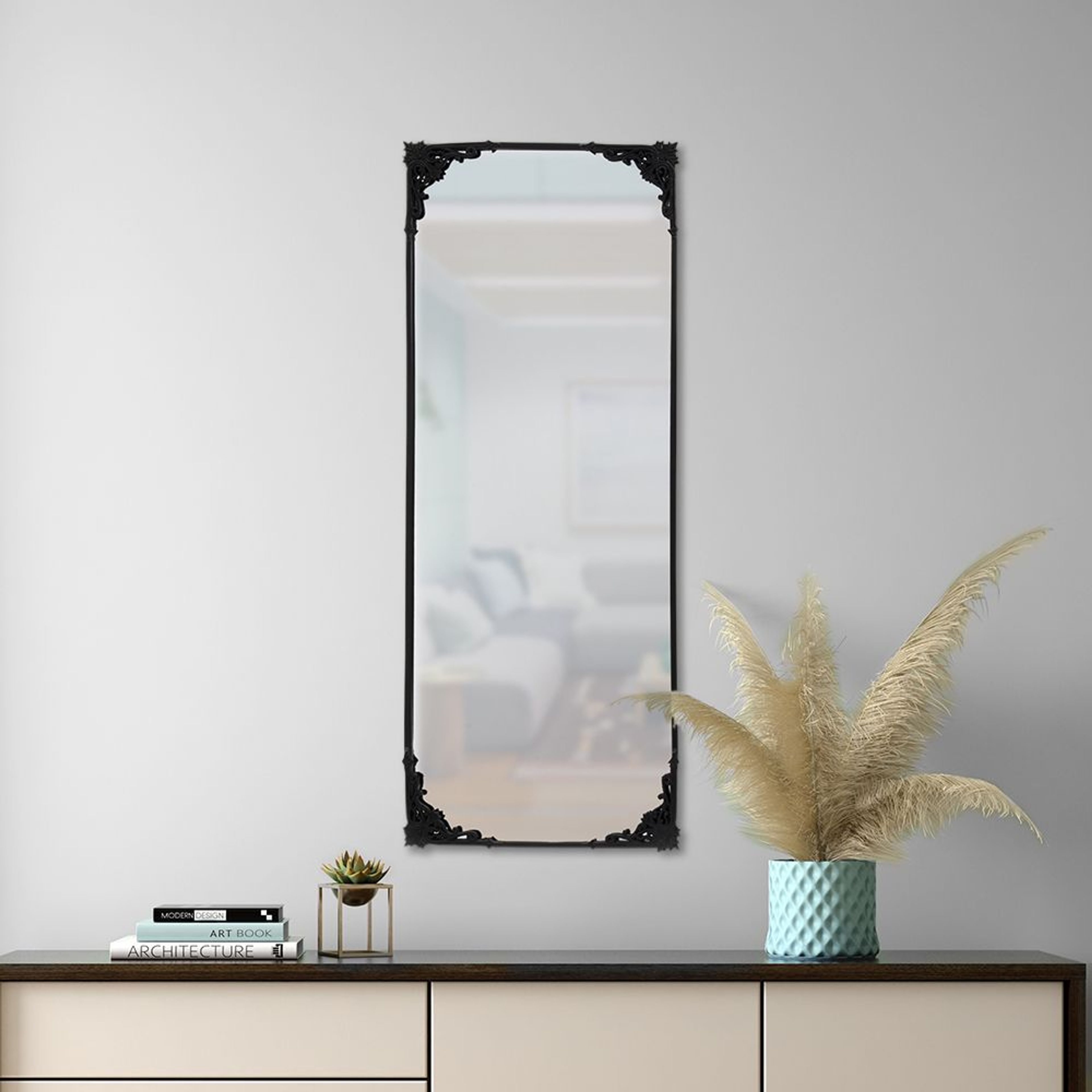 Namir Black Wall Mirror – Wakefit