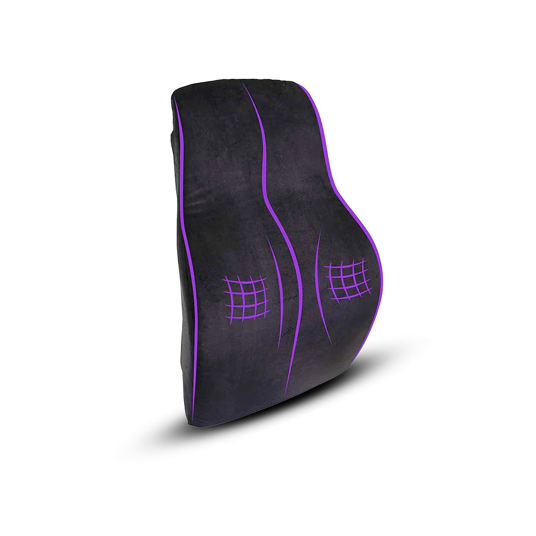 Wakefit Back Support Cushion | Lumbar, Lower Back & Upper Back Support | Ergonomic, Memory Foam, Pain Relief | Office Chair or Car Seat Cushion | Black