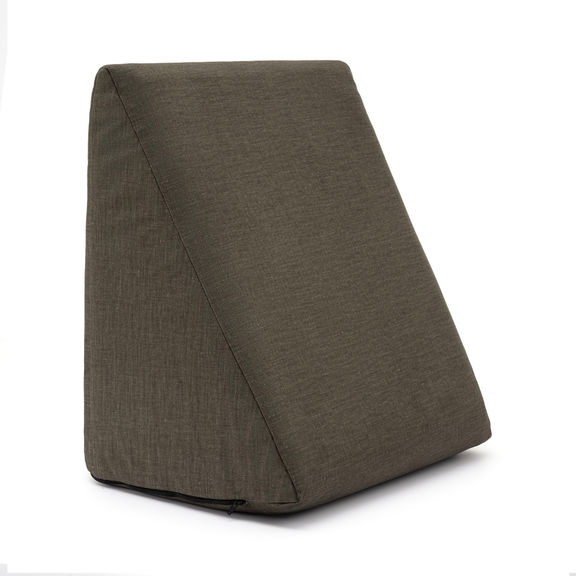 Memory Foam Wedge Pillow | Helps Reduce Acid Reflux, Snoring & Back Discomfort | Soft Washable Cover | Multi-Use Support | Brown