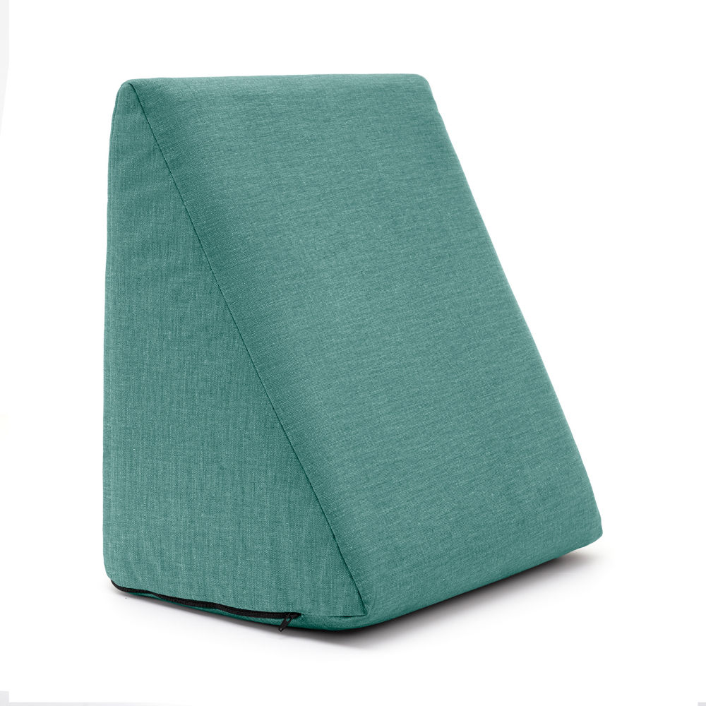 Memory Foam Wedge Pillow | Helps Reduce Acid Reflux, Snoring & Back Discomfort | Soft Washable Cover | Multi-Use Support | Green