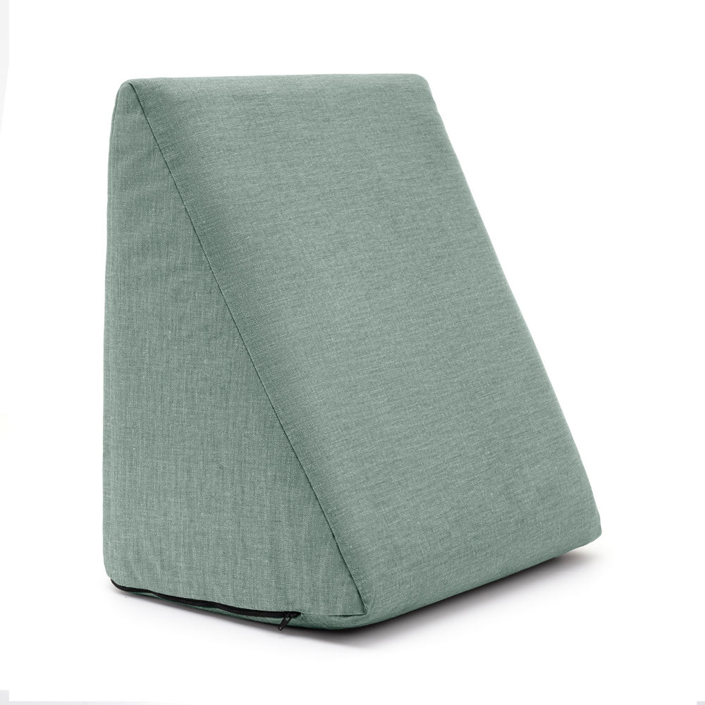 Memory Foam Wedge Pillow | Helps Reduce Acid Reflux, Snoring & Back Discomfort | Soft Washable Cover | Multi-Use Support | Olive green