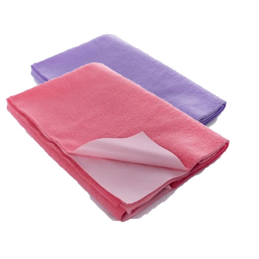 Daffy Waterproof Dry Sheets - Small (50cm x70cm) (Violet and SalmonRose ) (Set of 2)