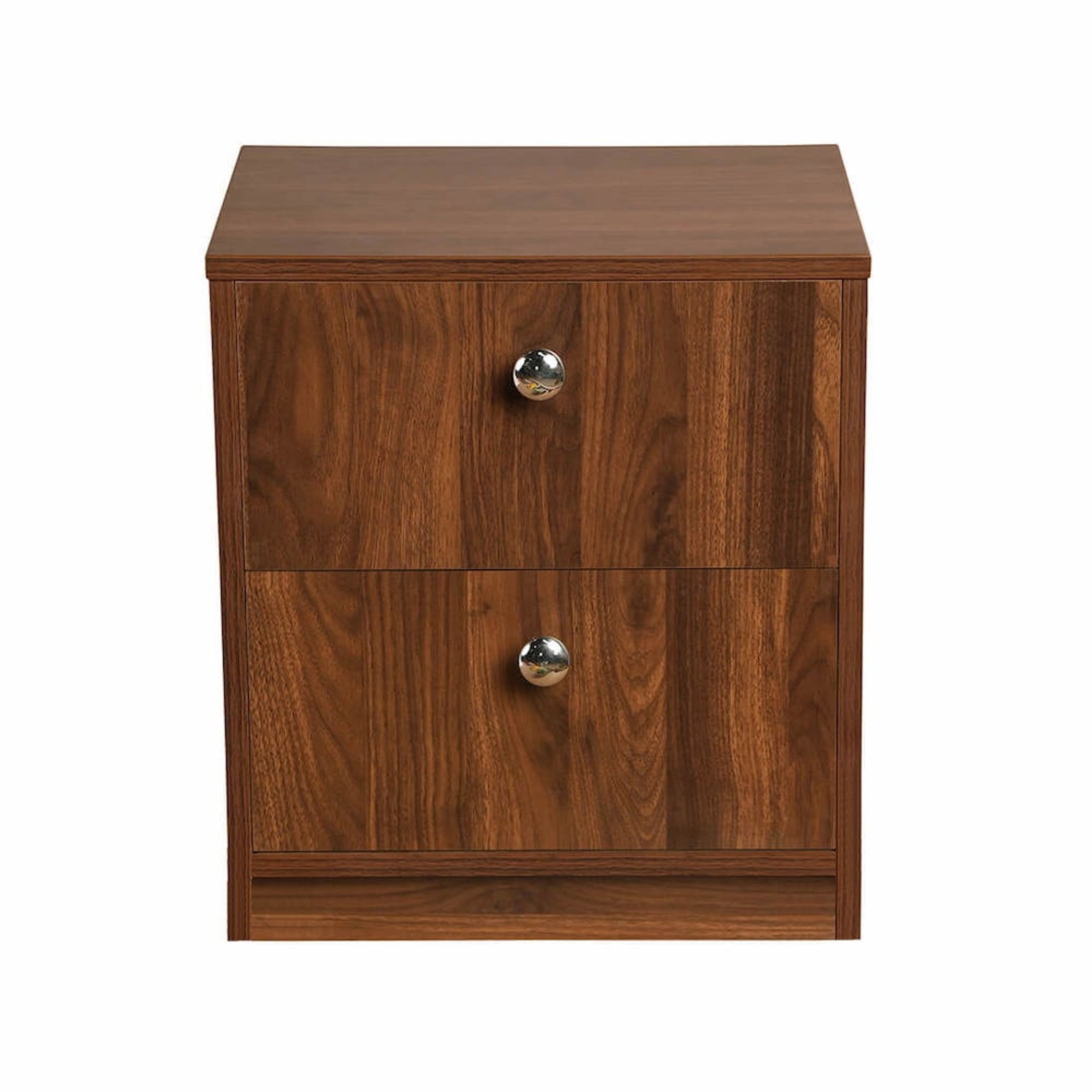 Elara Double Drawer Bedside Table