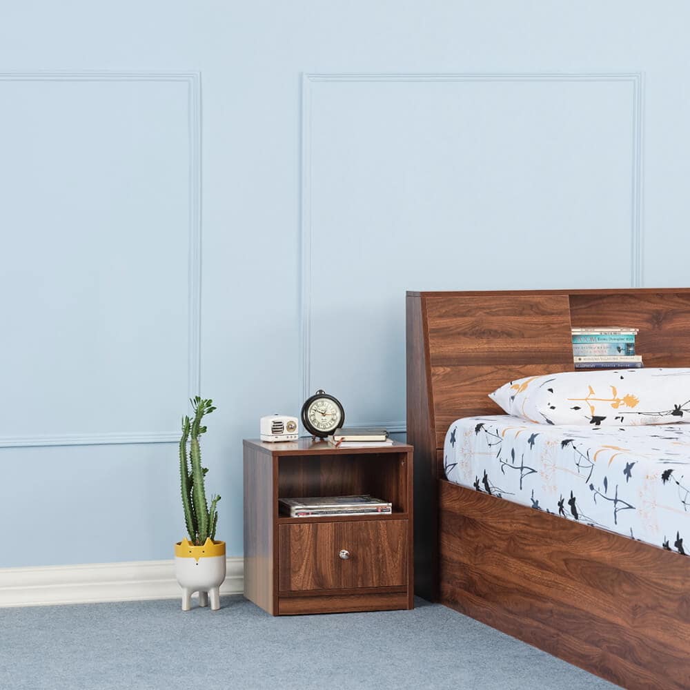 Wakefit Elara Single Bottom Drawer Bedside Table