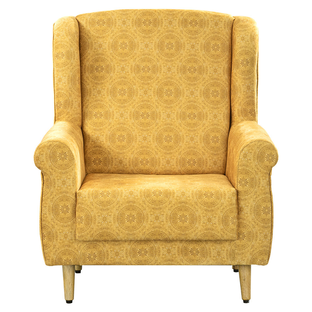 Wakefit Tropical Wing Chair - Printed Fabric Paula