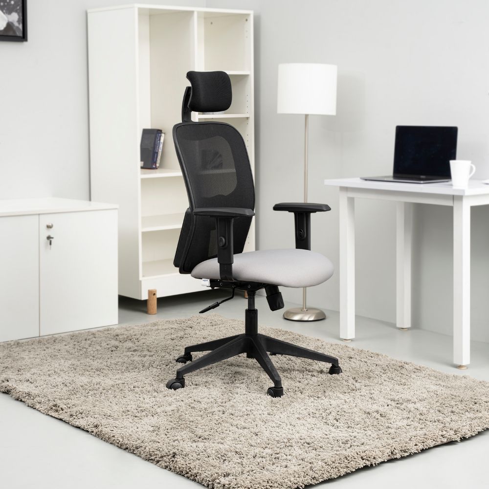 Office Chairs Rocky High Back Nylon Base Office Chair Online at Best