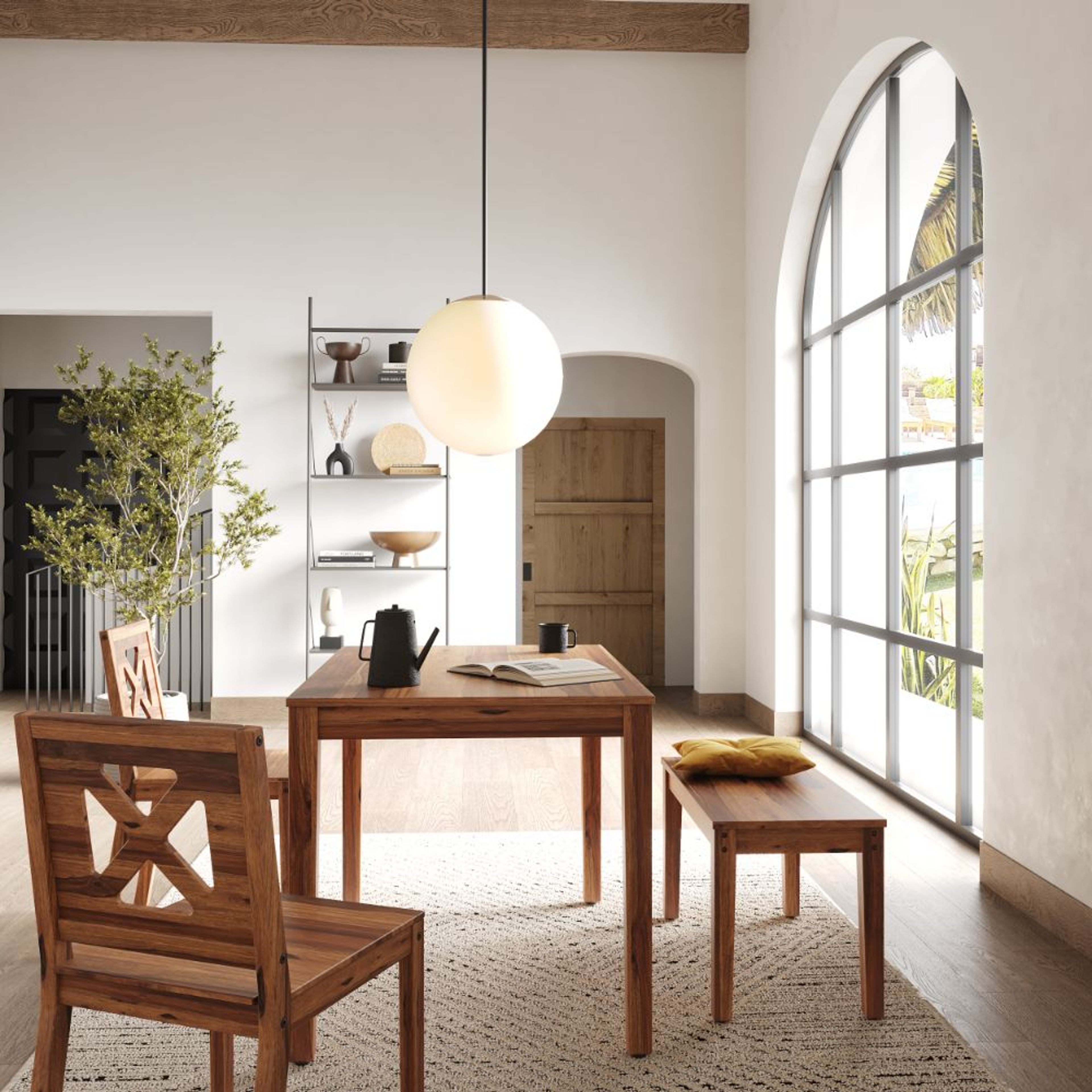 Wakefit Manjano seater sheesham wood Dining set