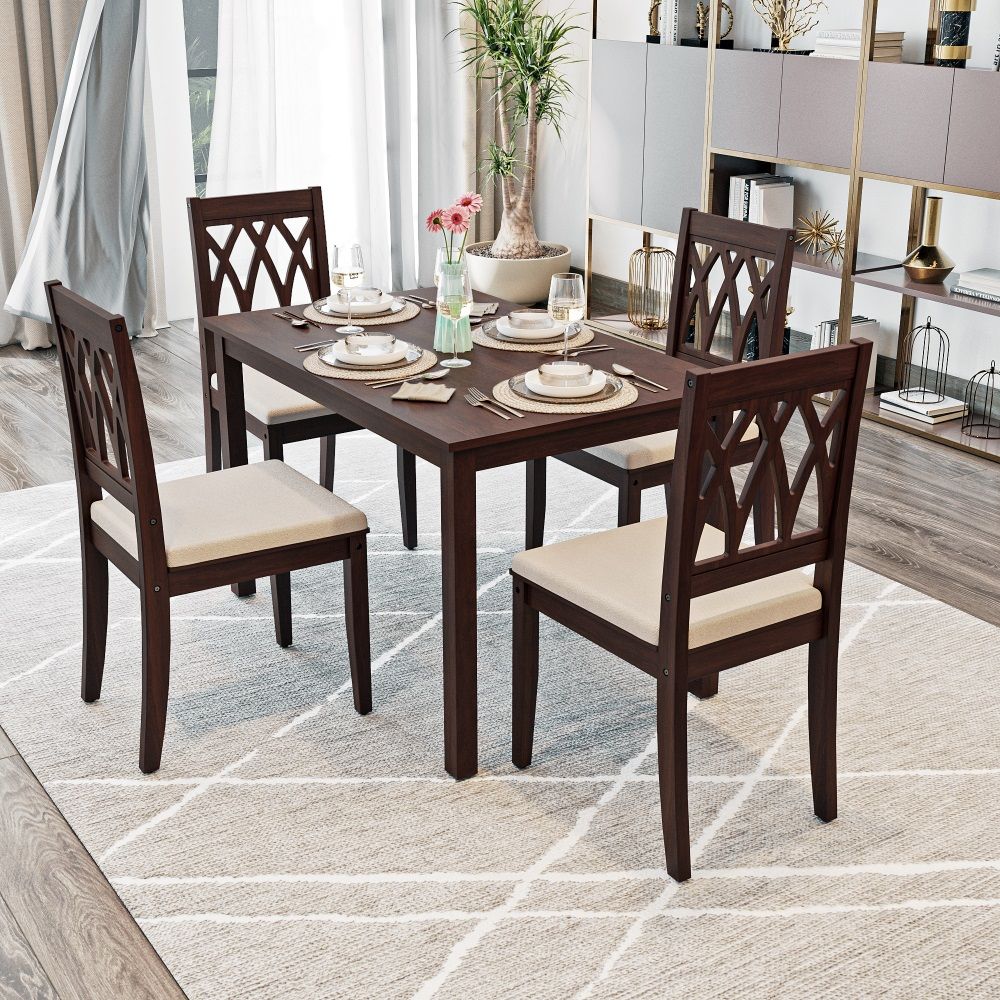 Dining Table Set: Buy Minto 4 Seater Dining Set Online at Best Price ...