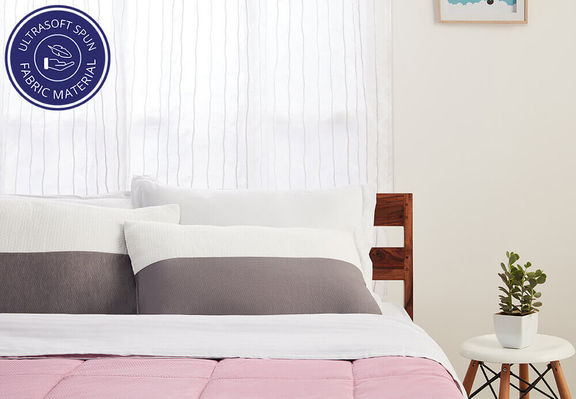 Wakefit Sleeping Pillow - (Height Adjustable) + Free Extra Fiber (150 gms)