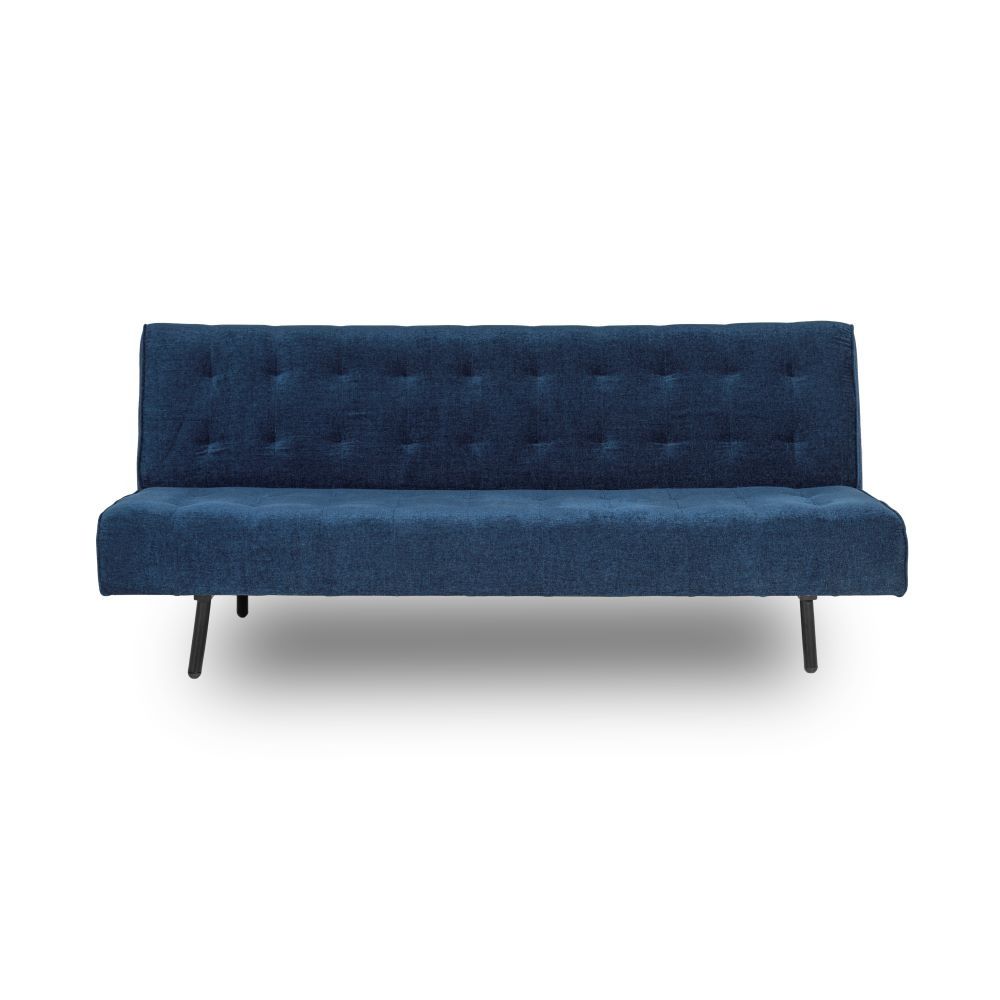 Wakefit Naples Sofa cum Bed - Three Seater, Cobalt Blue