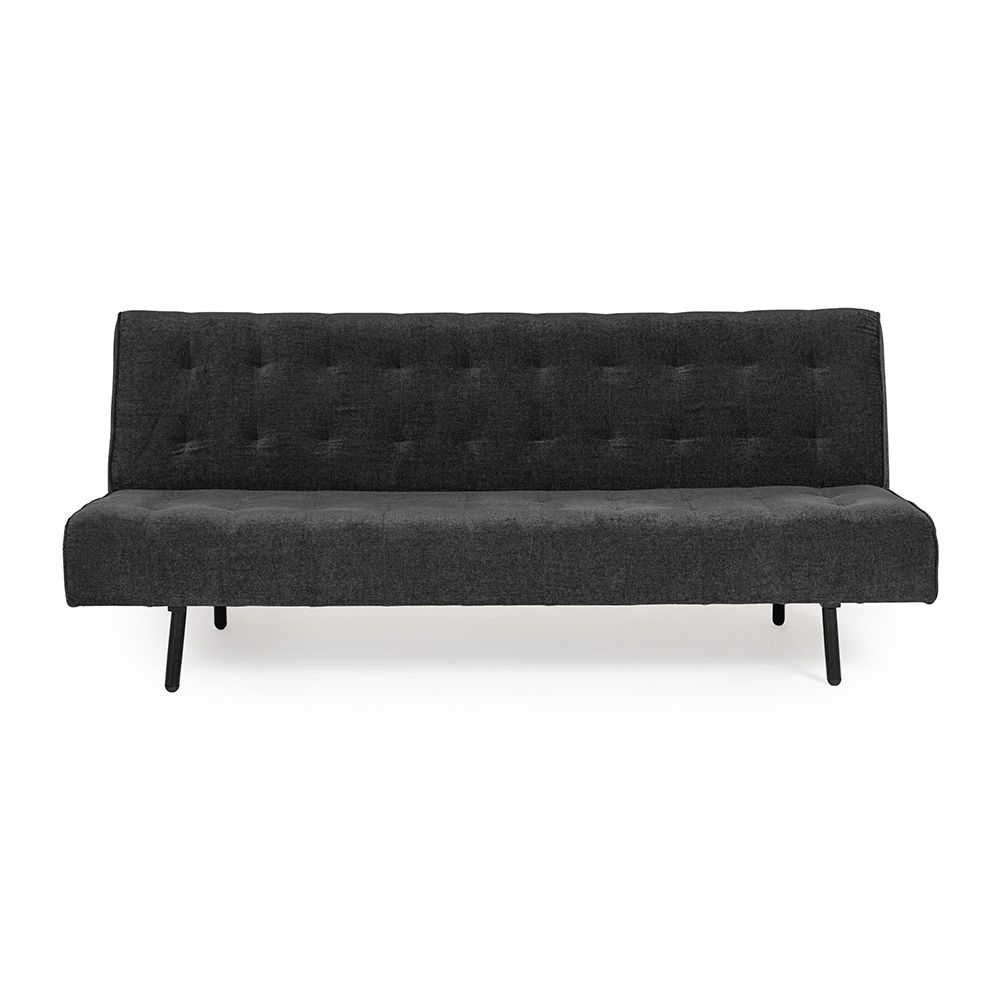 Wakefit Naples Sofa cum Bed - Three Seater, Smoke Grey
