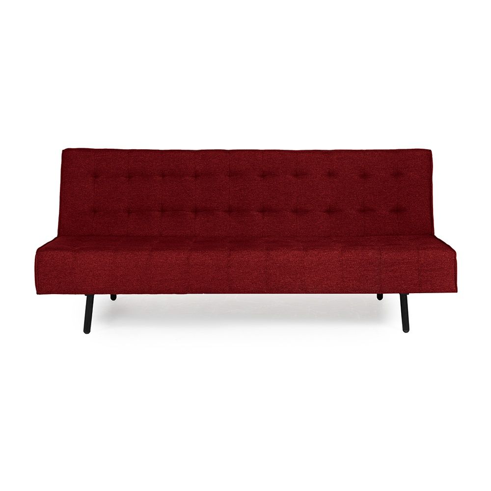 Wakefit Naples Sofa cum Bed - Three Seater, Omega Rose