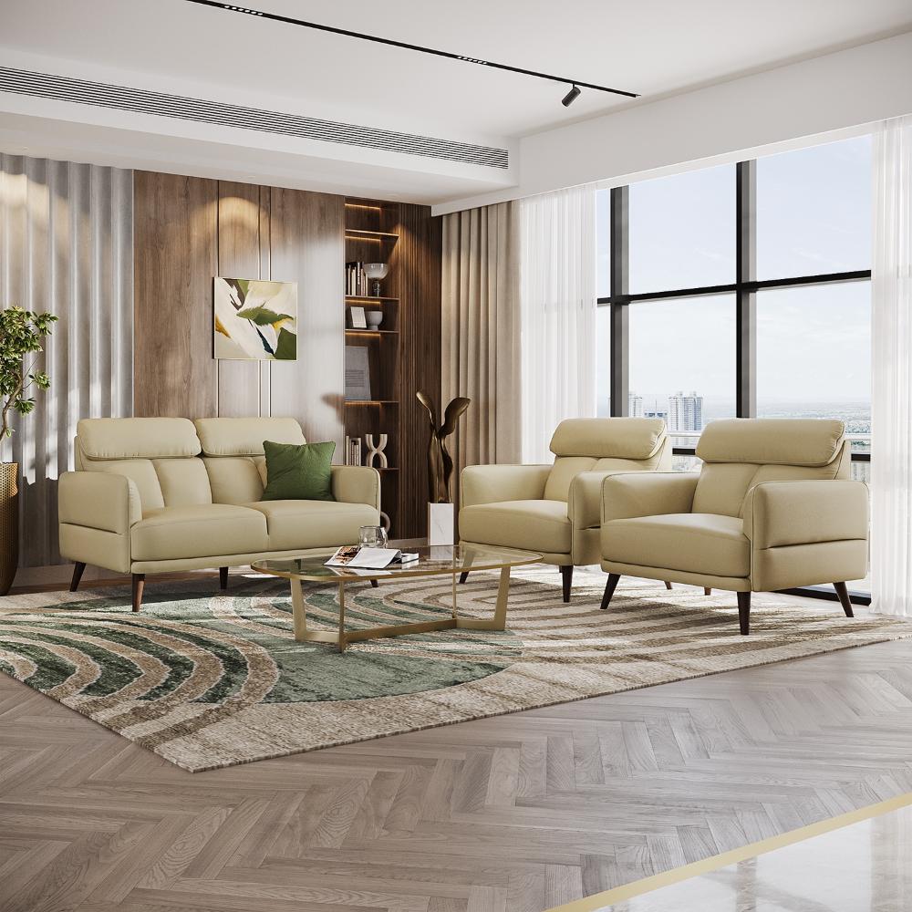 Wakefit Azores Sofa Set (2+1+1) Seater