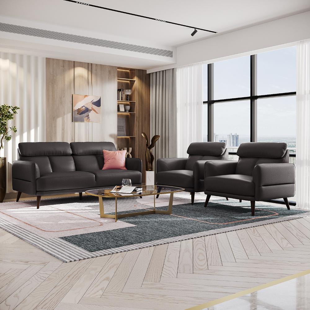 Wakefit Azores Sofa Set (3+1+1) Seater