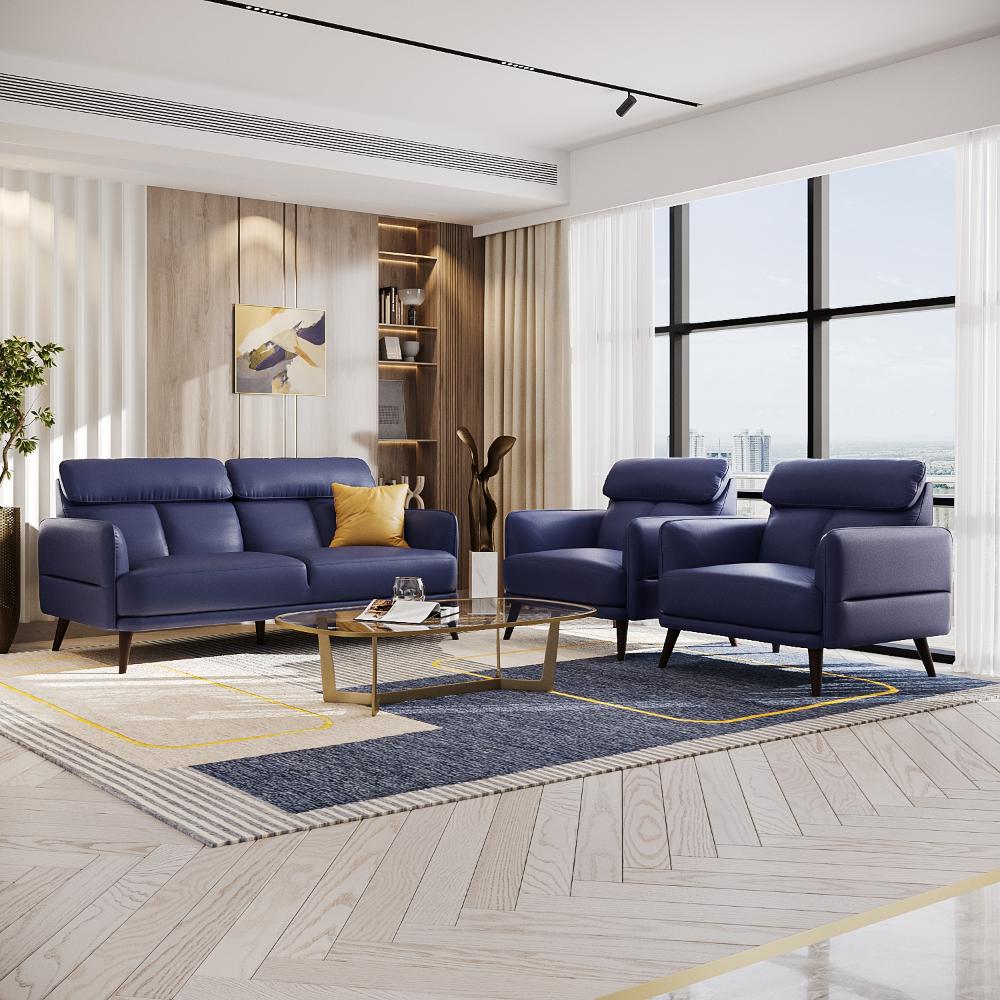 Wakefit Azores Sofa Set (3+1+1) Seater