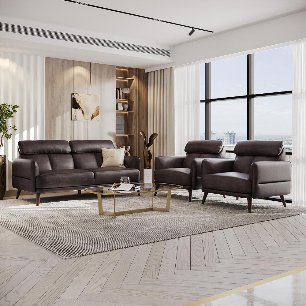 Wakefit Azores Sofa Set (3+1+1) Seater