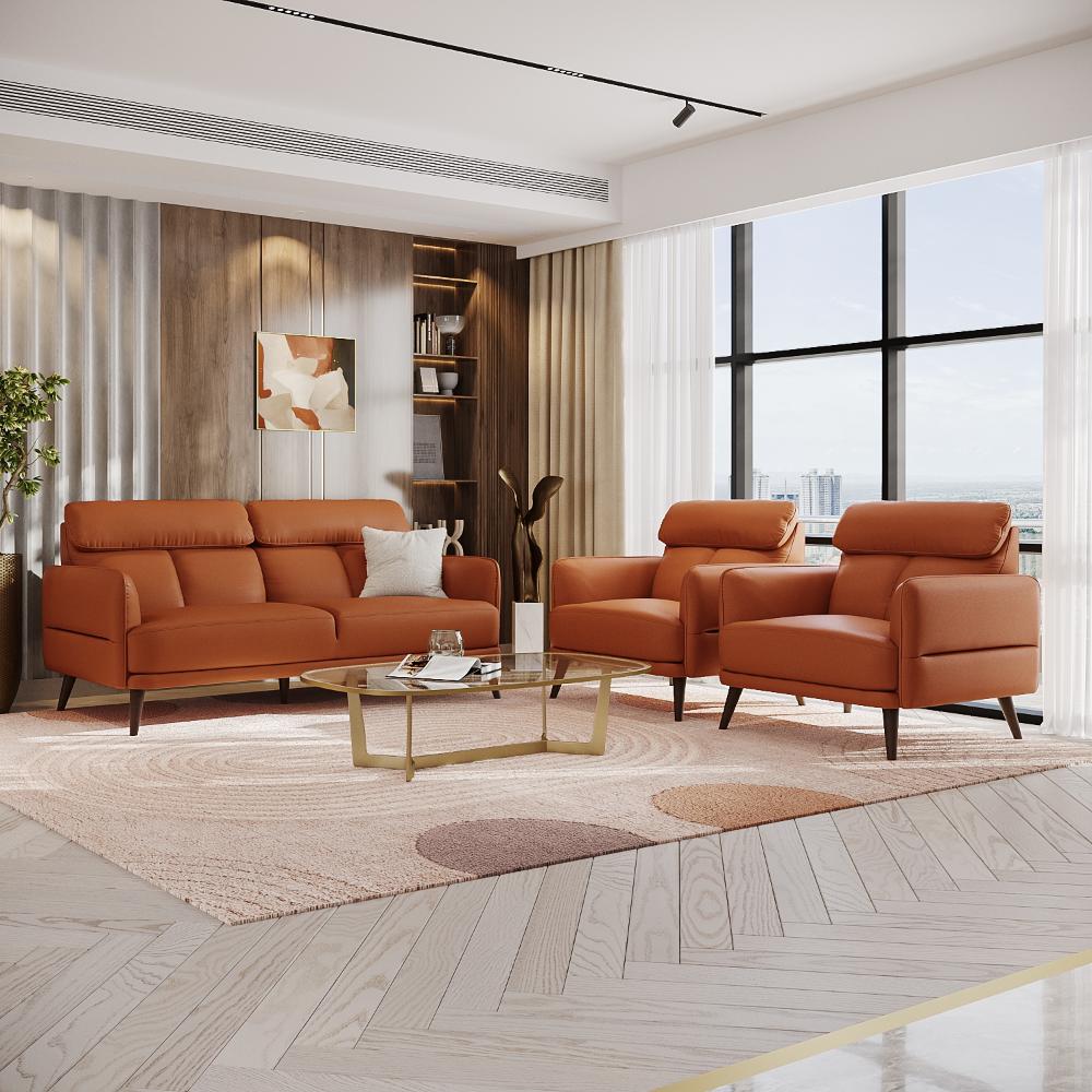 Wakefit Azores Sofa Set (3+1+1) Seater