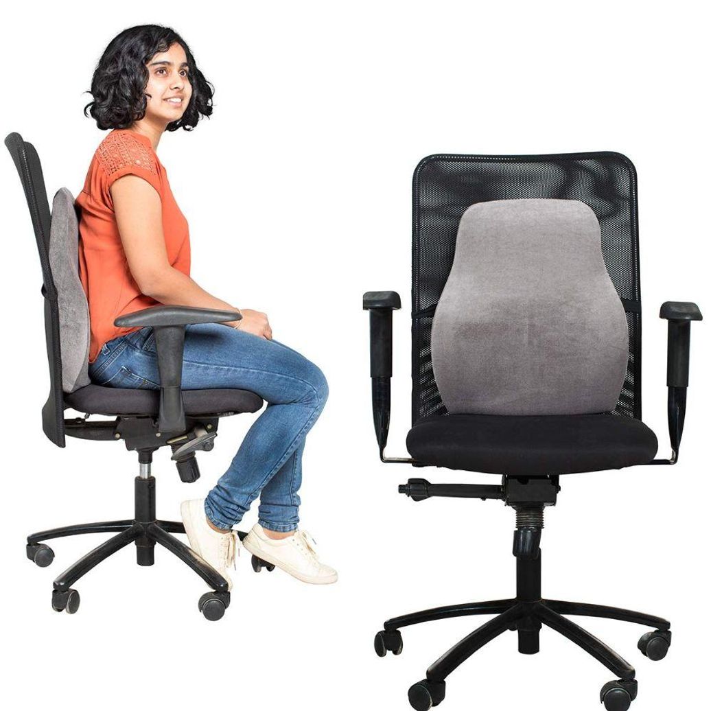 Car Seat Cushion Office Chair Upper Back Support Memory Foam Seat