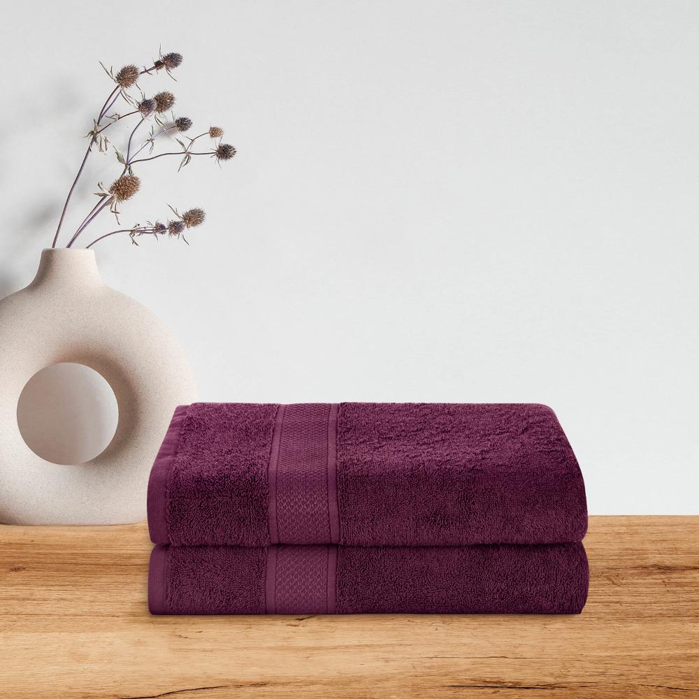Wakefit Large Bath Towel | 100% Terry Cotton | Set of 2 | 500 GSM | Premium, Super-Soft, Absorbent & Odor Resistant | 55 x 27.5 Inches