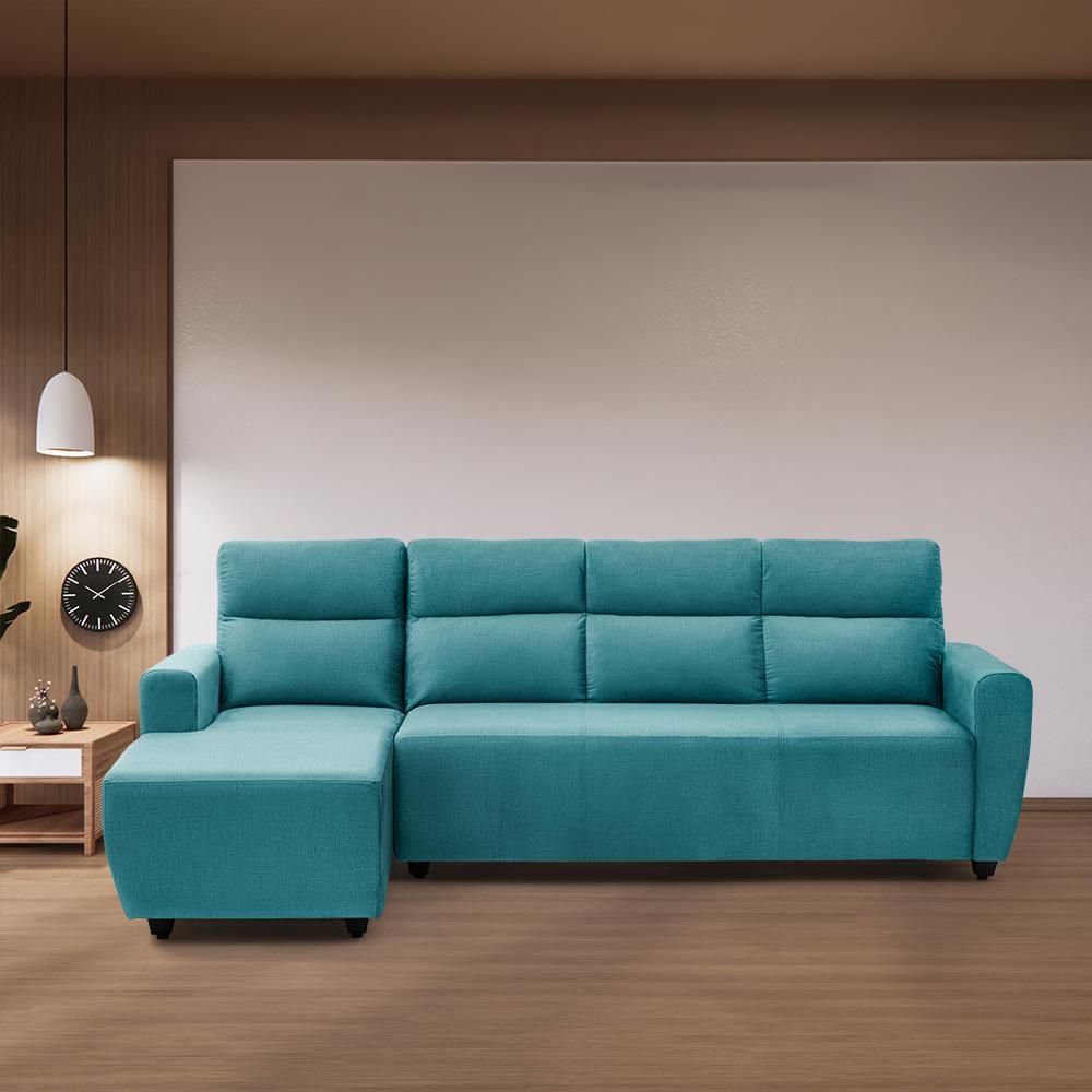 Wakefit Belize Plus L Shape Sofa Set (3 Seater + Left Aligned Chaise)