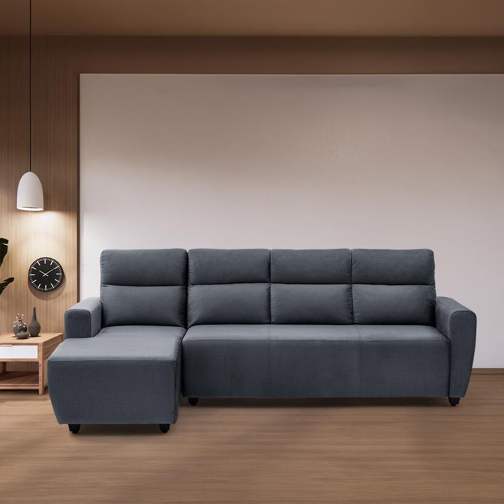 Wakefit Belize Plus L Shape Sofa Set (3 Seater + Left Aligned Chaise)
