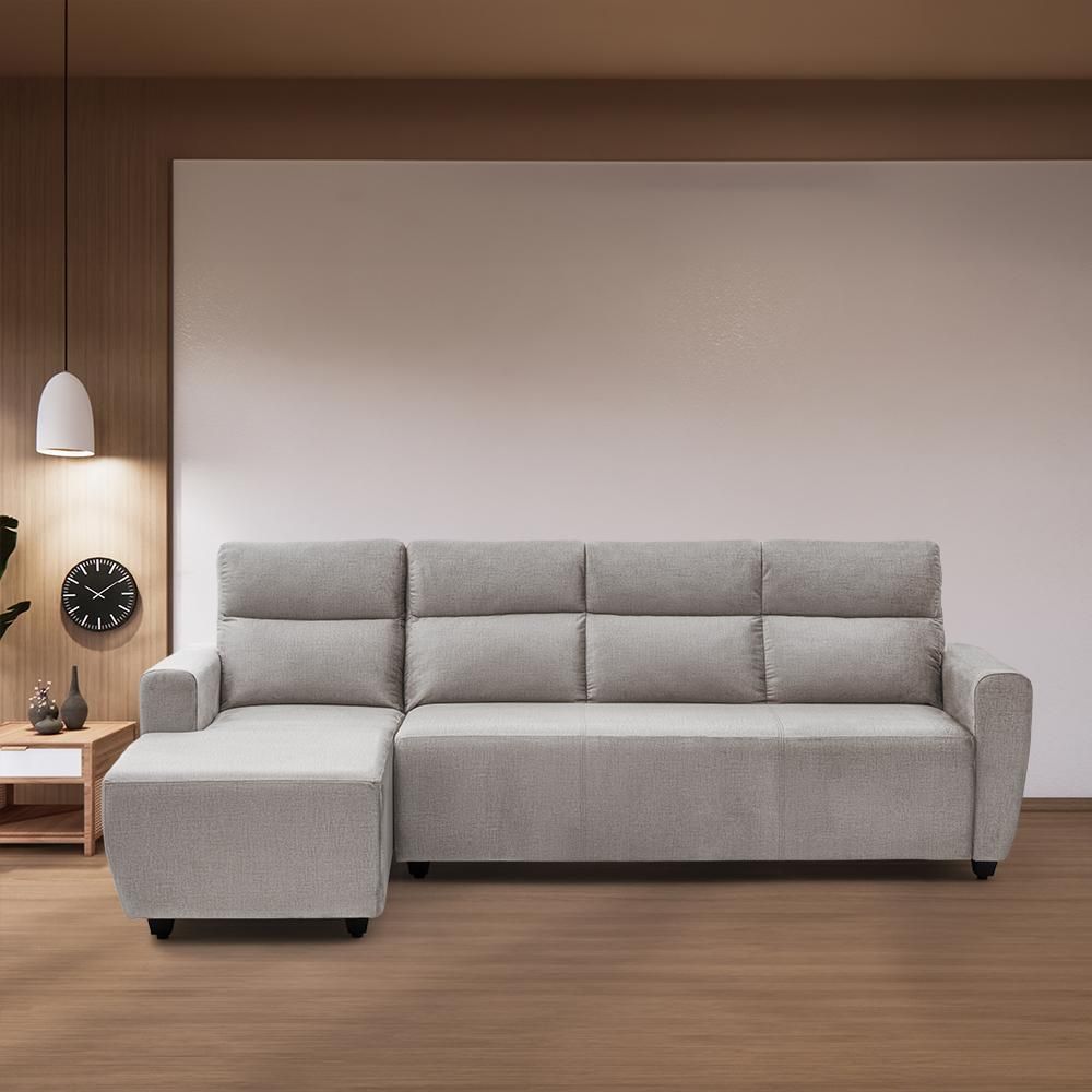 Wakefit Belize Plus L Shape Sofa Set (3 Seater + Left Aligned Chaise)