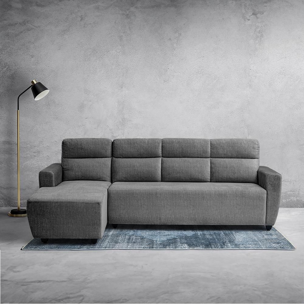 Wakefit Belize Plus L Shape Sofa Set (3 Seater + Left Aligned Chaise)