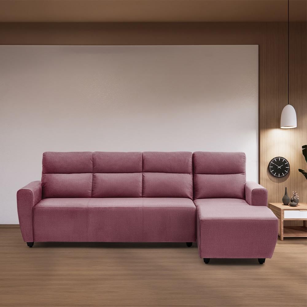 Wakefit Belize Plus L Shape Sofa Set (3 Seater + Right Aligned Chaise)