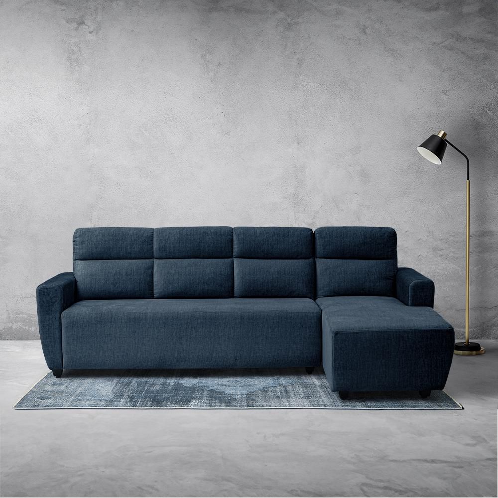 Wakefit Belize Plus L Shape Sofa Set (3 Seater + Right Aligned Chaise)